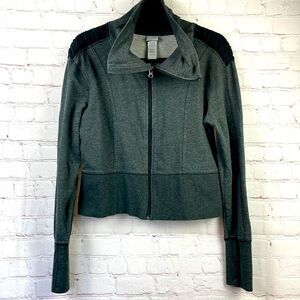 C9 by Champion. Cropped Active Wear Full Zip Jacket. Gray. Women's Large